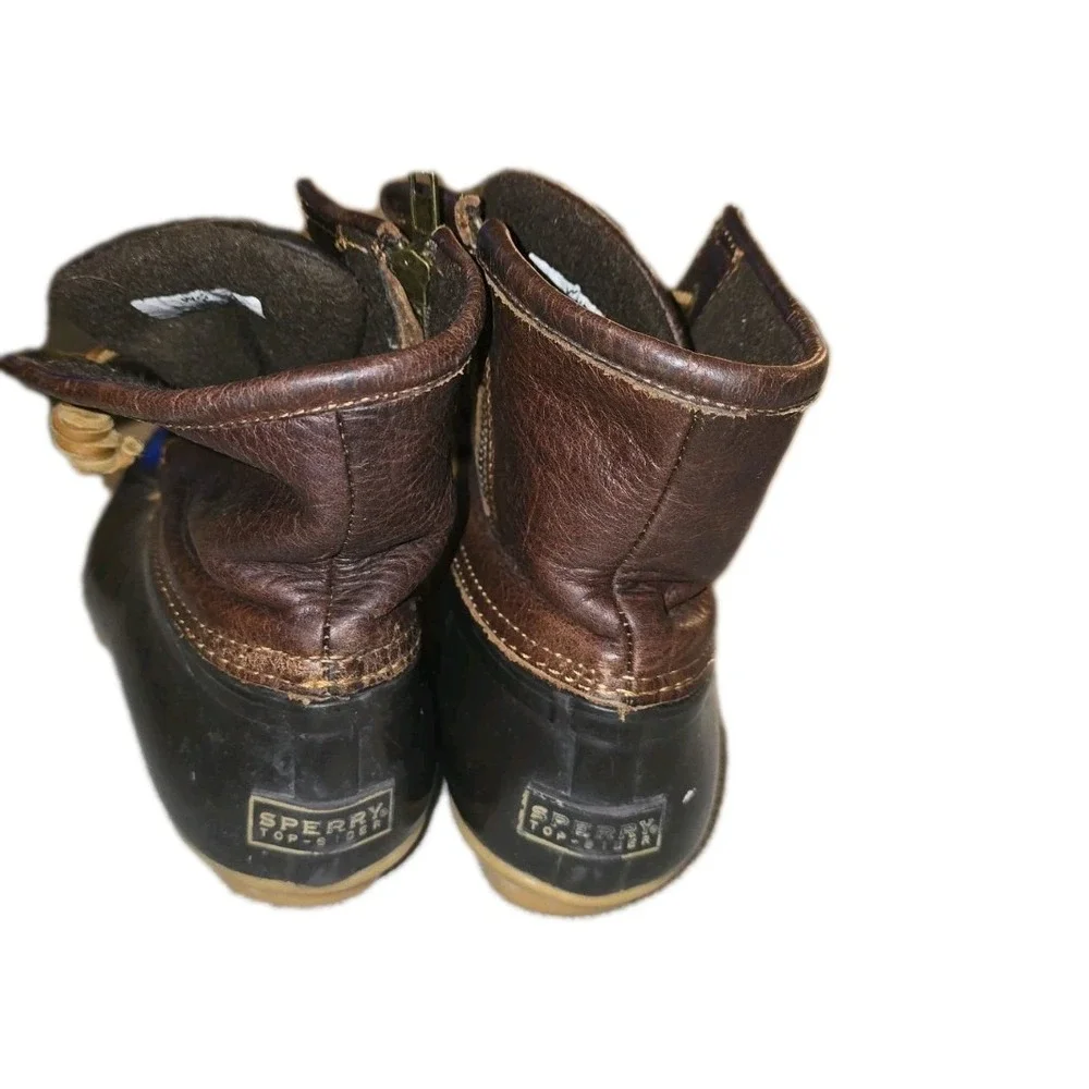 Womans‎ Sperry Top-Sider Leather Duck Boots | Preppy Nautical Fall Winter SZ 8